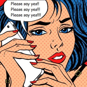 37927980 - pop art vintage comic. girl phone talk retro background